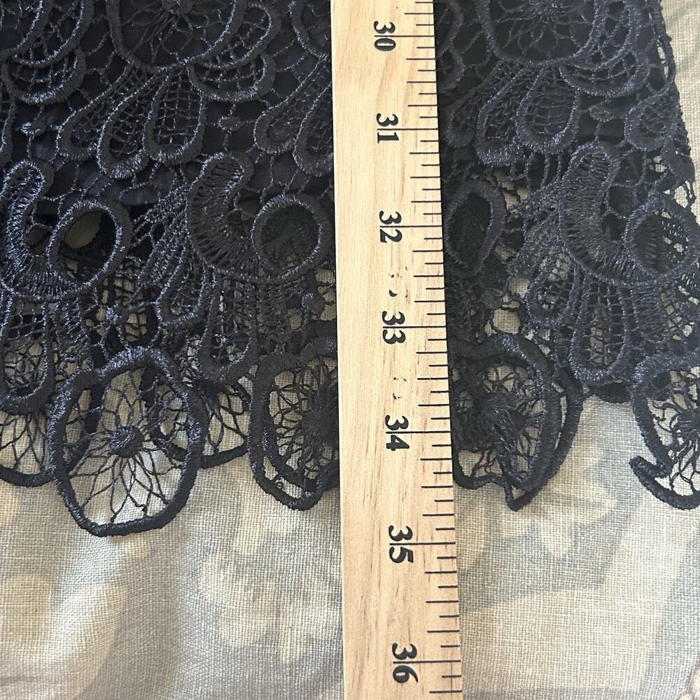 Black Lace Dress LBD Size 4 Sleeveless Sheath Layered Whimsygoth Y2K BB Dakota - Picture 11 of 11